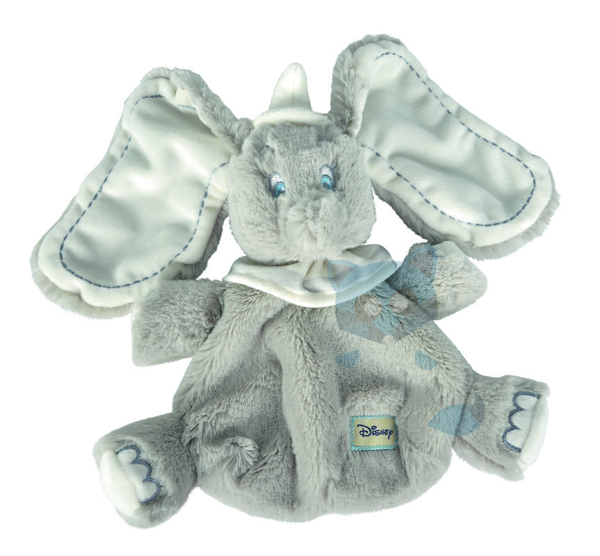  baby comforter dumbo elephant grey white 